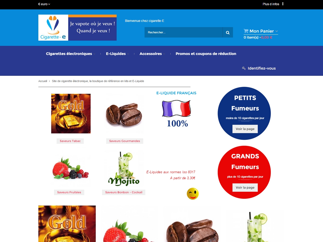 Cigarette-e.fr YOORshop Webhosting