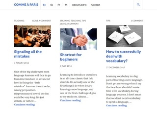 Comme à Paris YOORshop Webhosting