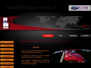 www.candb-plaques-motos.fr YOORshop Webhosting