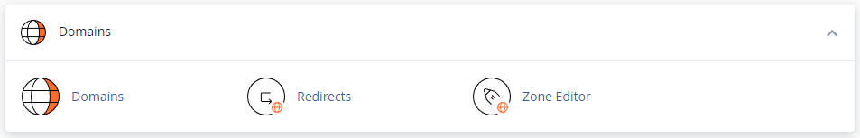 Domains management by cPanel
