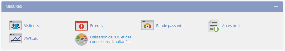 Gestion des ressources par cPanel
