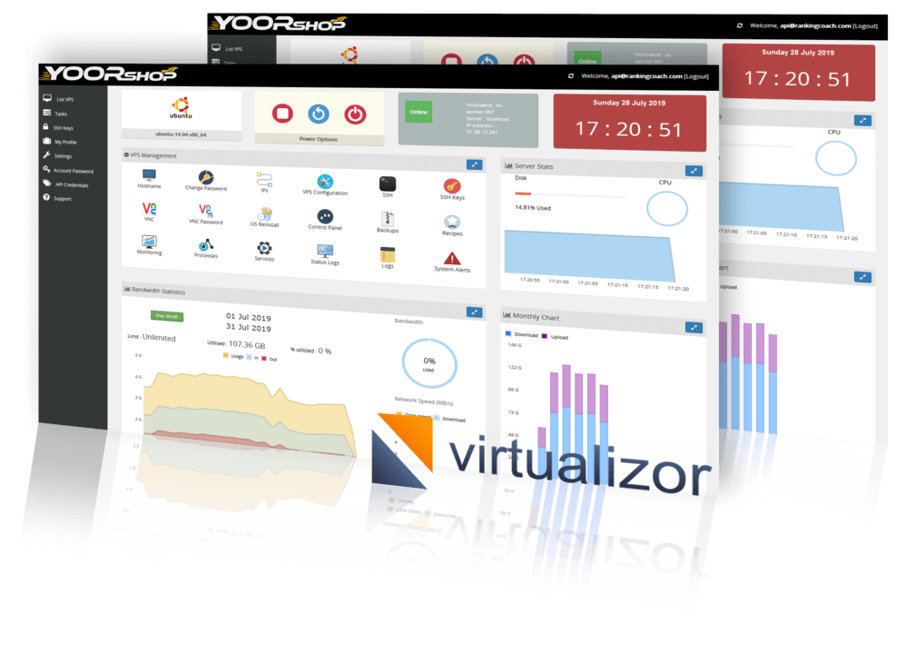 Demo Virtualizor YOORshop