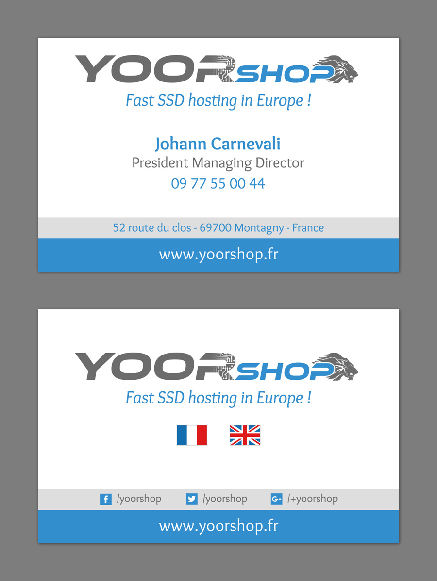 Business card YOORshop Business card YOORshop