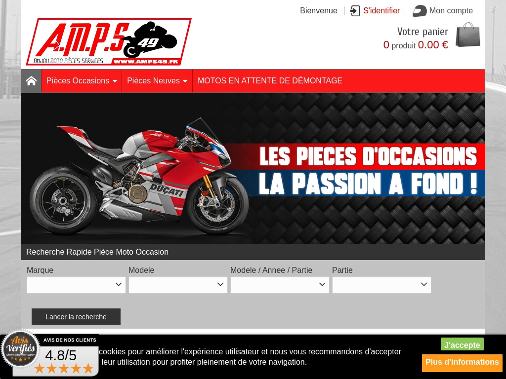 Amps49.fr hosting web YOORshop