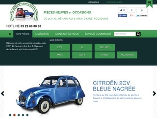Pieces 2CV 4L hosting web YOORshop