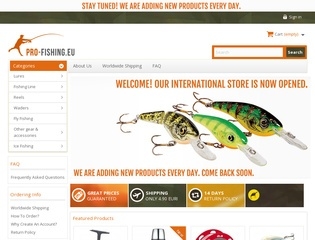 Pro-Fishing.eu web hosting YOORshop